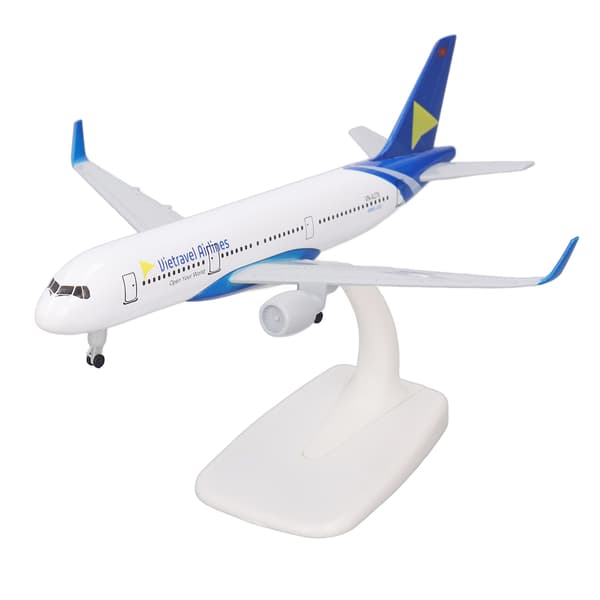 Flymodel 18,4x16,7 cm Legering Robust Flymodel Legetøj med Landingsstel til Samling Dekoration