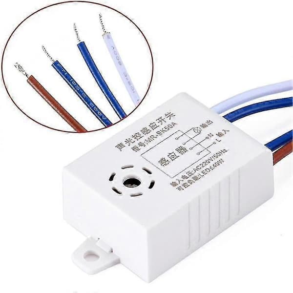 220V Lyd- og stemmesensor - Intelligent automatisk tænd/sluk-lyskontakt