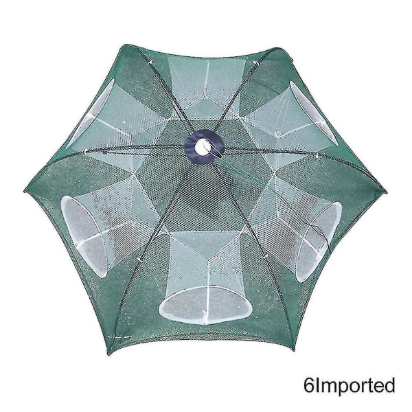 Blue 4-20 Holes Automatic Fishing Foldable Crab Fish Trap 4 Holes*