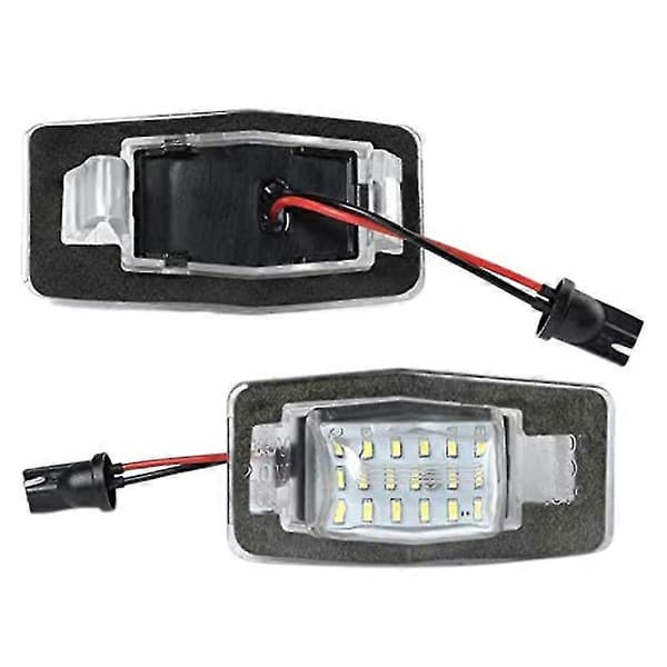 【BQ】2 stk. nummerpladelys til Ford Escape Mercury Mazda Mx-5 Mpv White  black