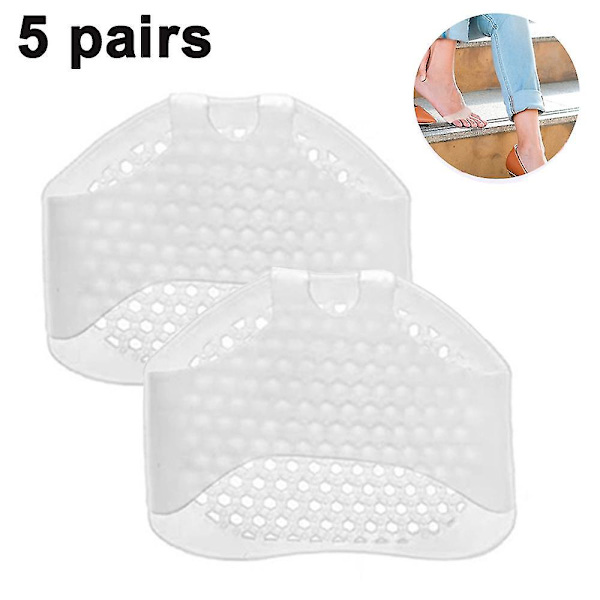 5 par Metatarsal Pads Ball Of Foot Puter Metatarsal Pads for kvinner