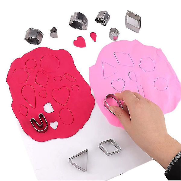 Gør-det-selv Polymer Clay Cutters Ler Cutters med øreringe kort Øreringe kroge Spring ringe til Polymer Clay øreringe Smykkefremstilling B