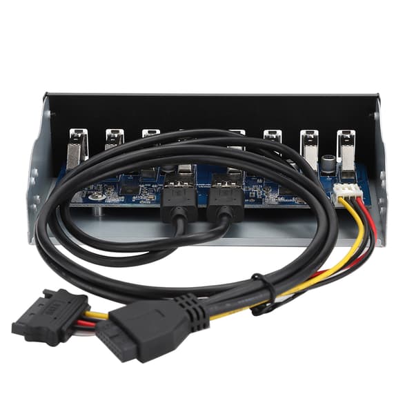 PC-dator frontpaneladapter: USB 3.0 19PIN 8-ports hub med optisk enhedsudvidelse