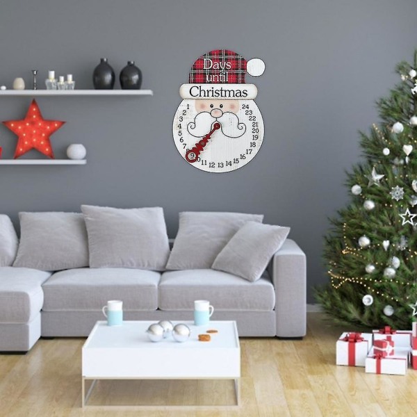 Christmas Holiday träkalender Heminredning hänge Santa Claus Santa Claus