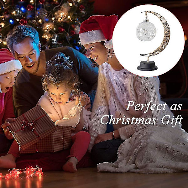 Dekorativ bordslampa, Moon Night Lamp Winding Bomullstråd Led Light Lamp style 5