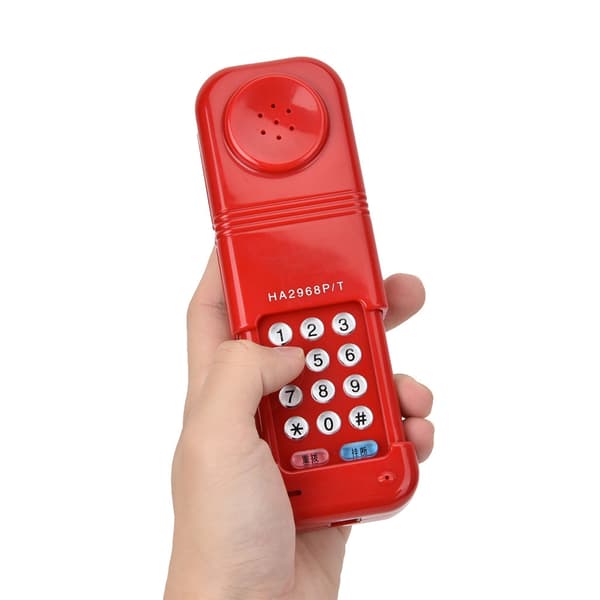 Fiberoptisk telefonlinjetestare med DTMF nummerpresentation automatisk identifiering (röd)