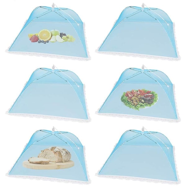 6 Pack Picnic Food Teltat blue