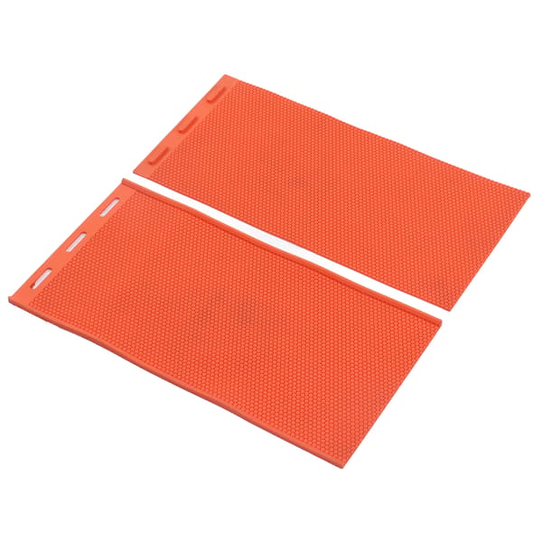 2 st 5,4 mm Vaxkaka Pressark Form Vikbar Silikonbas för Biodling Orange