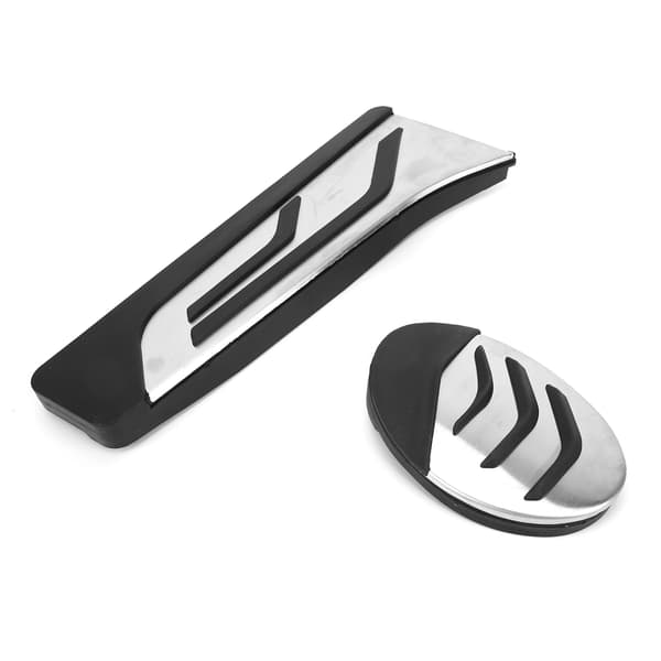 2PCS acceleratorbromspedal Rostfritt stålbyte för 2-serie MPV F45 / F46 2015-2021 vänsterstyrd