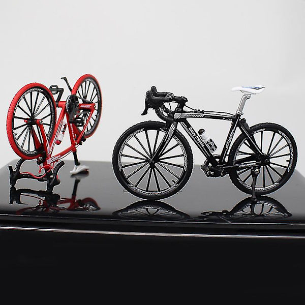 Hhcx-1:10 Scale Diecast Metal Bicycle Model City Folded Cycling Road Bike For Collection Toy Christmas Gifts Mountain Red