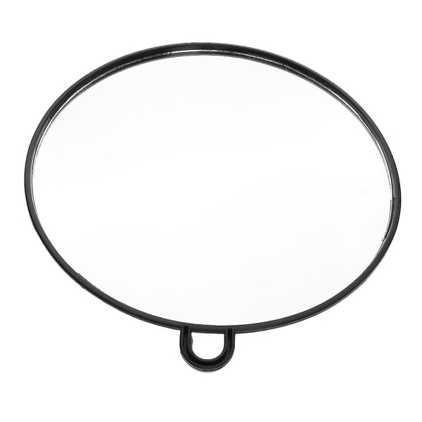 Suuri ammattimainen kampaamo, käsikäyttöinen pyöreä peili, halkaisija 10' musta