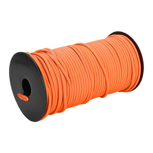100m 9-trådig 4mm Paracord Rep Snodd Campingrep Orange