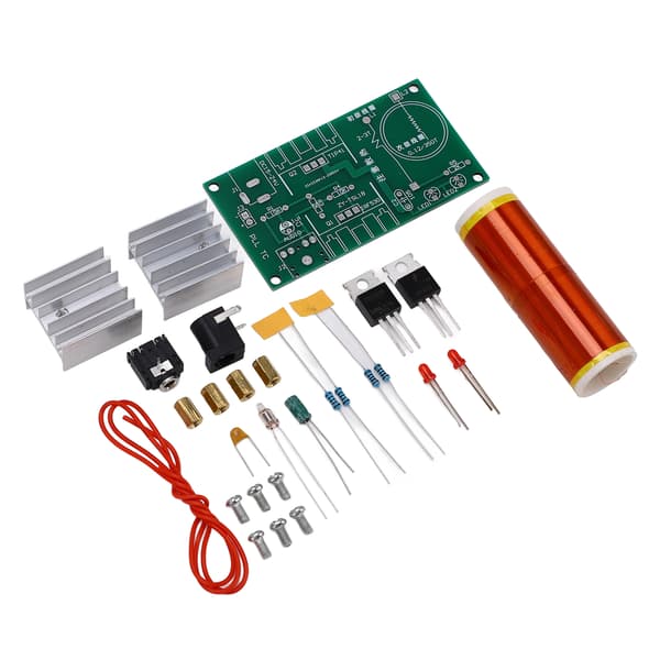 Mini Musik Spole Kit DIY Plasma Bue Generator Trådløs Transmission Eksperiment Kit 15 24VDC Input