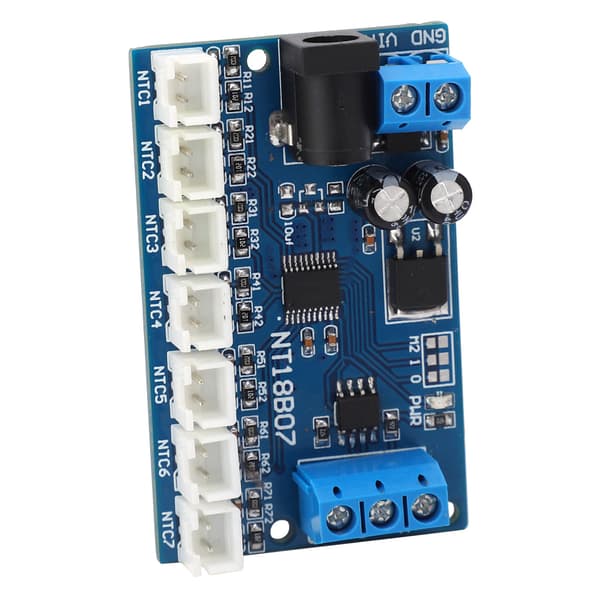 Modul NT18B07 7-kanalskort RS485 for temperatursensor papirløs opptaker PLC 6-24V