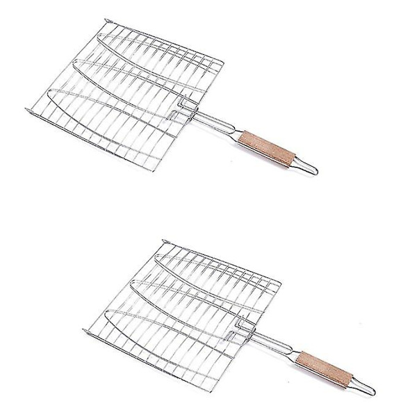 Bbq Fiskgrill Nät Grill Grillning Fiskställ Non-stick Tr
