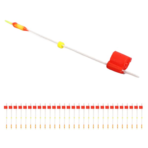 30 stk. Hvit Plast Isfiskestang Topp Tips Forlengelse 70mm 2.8in Vinterfiske