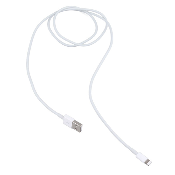 1m Vit Snabbladdningsdatakabel för iPhone 14 Pro OD 2.8