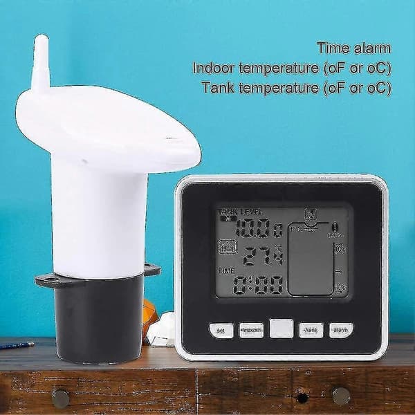 Vattennivåsensor Ultraljudsvattentank Vätskedjupsnivåsensor med display
