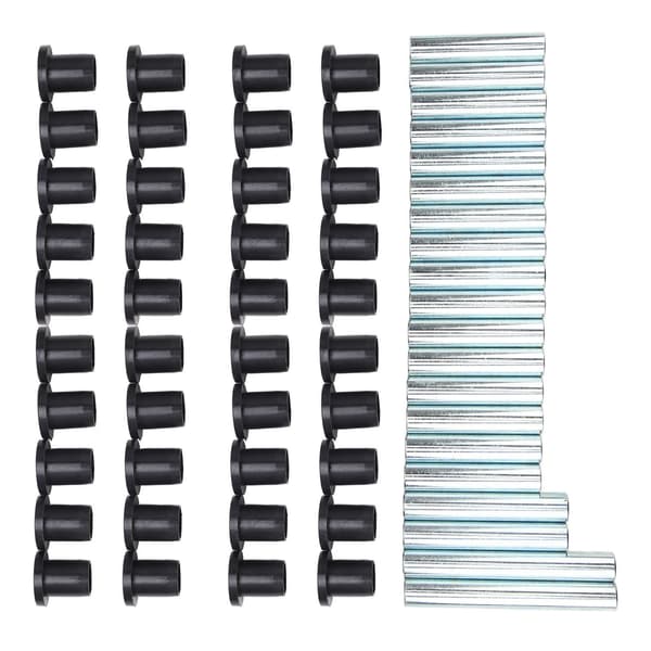 60 stk. Styrearmsbøsningskit 7501097 Sort Lav Slid Replacement til Polaris Ranger XP 800 2010‑2014