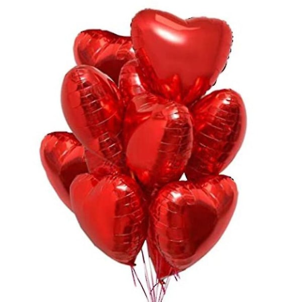 Heart Foil Balloon Red 20 Pieces Heart Helium Balloons Heart Balloons