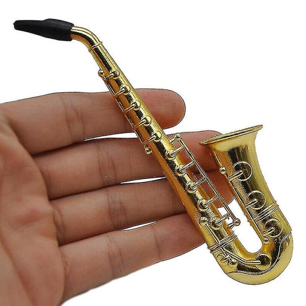 Mini Saxofon Form Rökrör Legering Bärbar Längd 97mm