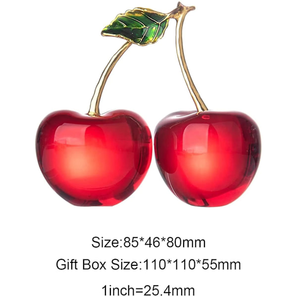 Crystal Fruit Decor Crystals Chilli Cherry Simulation Craft Kodinsisustus