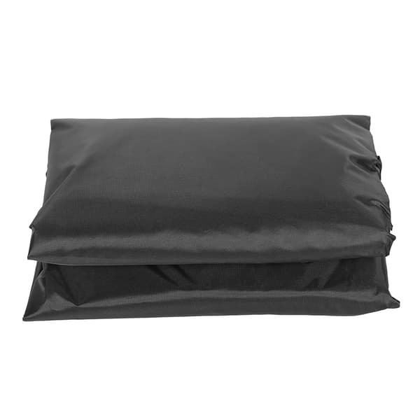 Udendørs badekarovertræk 190 sølv polyester taft vandtæt varm kilde spa regntæt 210x210x30cm sort