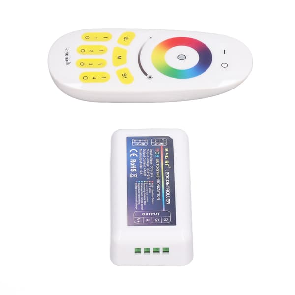 LED Strip Light RGB Controller 2.4G Quad Group Touch DC524V Kompatibel med MILIGHT