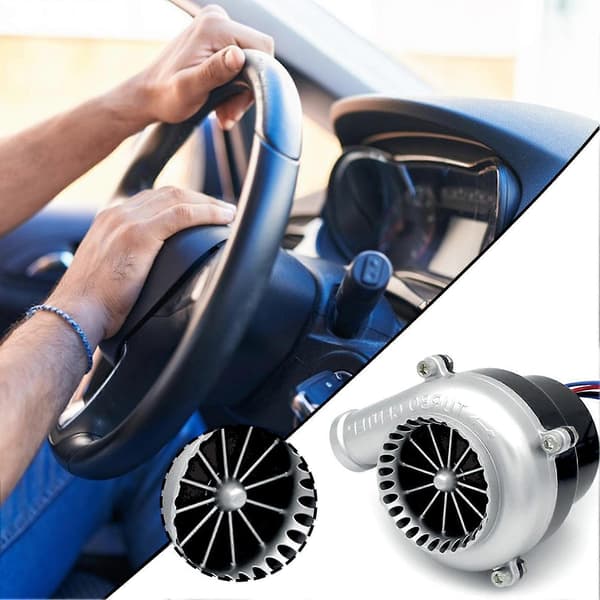 【BQ】Bil Eksos Turbo-fløyte Robust Turbo-lydsimulator For Bilmodifikasjon silver