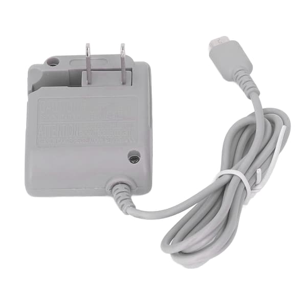 Strømadapter Foldbar 115 cm Langt Kabel Spilkonsol Væglader til DS Lite 100‑240V US Stik