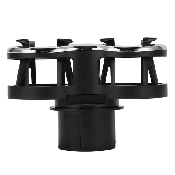 Universal 2-i-1 bilkoppholder - svart