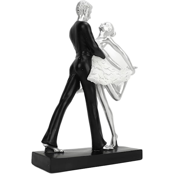 Par Ballettdans Skulptur Pardans Abstrakt statue Enkel stil Harpiks Moderne Dekorativ For Stue Kontor (ballettdans For To Personer) Hugging Double Ballet Dance