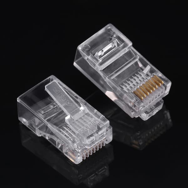 Cat5 Cat5e RJ45 Nettverkskabel Modulære plugghoder - 100 STK/PARTI