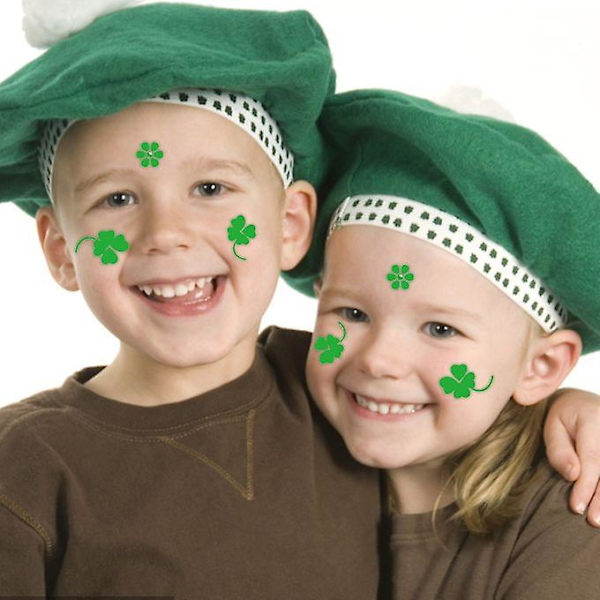 Svettsäker Face Irish Festival Sticker Green Hat Tattoo