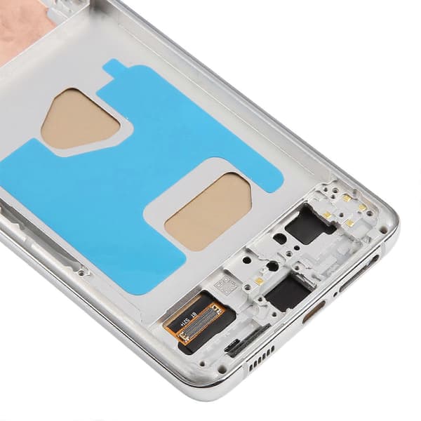 【BQ】För Samsung Galaxy S21+ SM-G996B 6,58 tums TFT LCD-skärm Digitizer komplett montering med ram, stöder inte fingeravtrycksidentifiering Silver