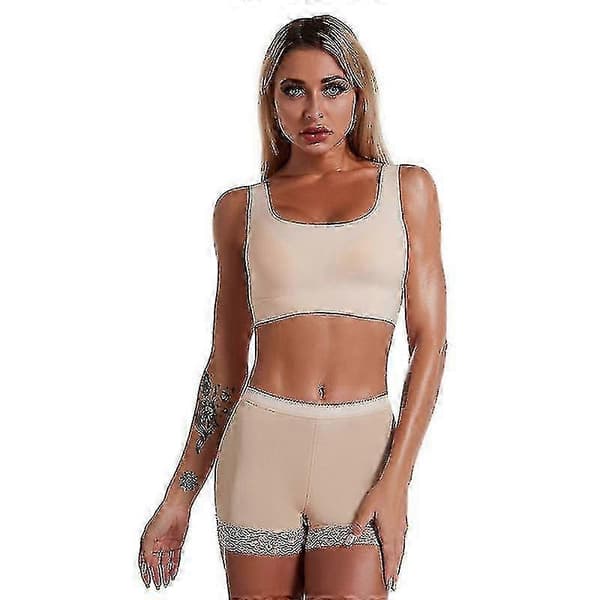 Polstrede rumpeforsterker truser hofteforsterker shapewear kroppsformer magekontroll truser undertøy - JA BEIGE M