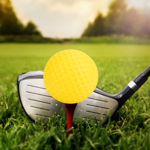 Gule Golf Øvebolde PU 12 Pak til Børn