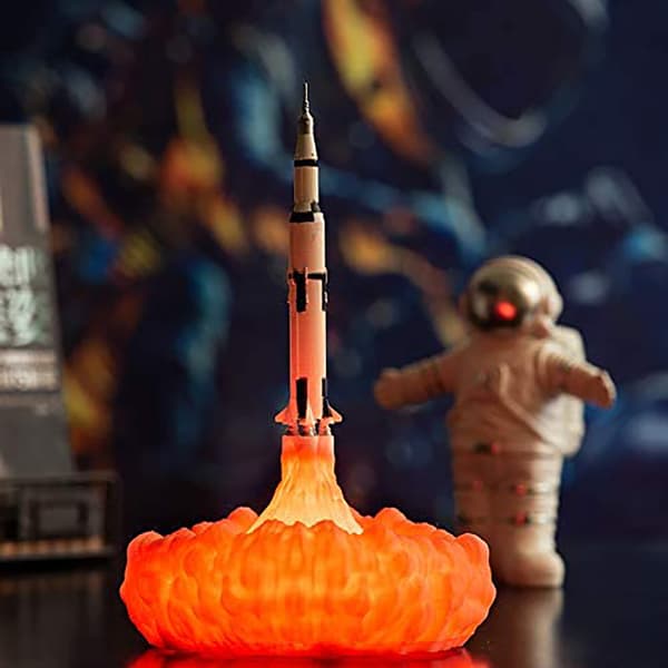 3D-printing romferge lampe nattlys for romfans månelampe romdekorasjon