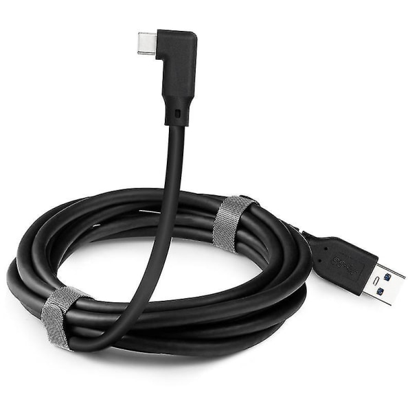 VR-datakaapeli kyynärpää Type-c datakaapeli Usb3.1 Gen 2 kaksoisurosvideoprojektiokaapeli 20 Vr mobiilipelikaapeli PQ102Black 3M