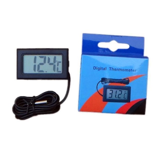 1m Termometer Temperaturmåler Digital LCD-skjerm Multicolor