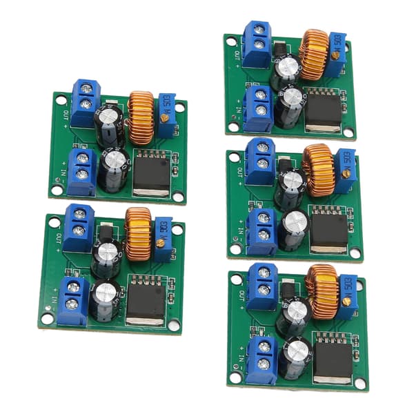 5 stk. Strømmodulkort DC 3V 5V 12V til DC 19V 24V 30V 36V Justerbar Boost Spenningsstabiliserende Strømforsyningsmodul