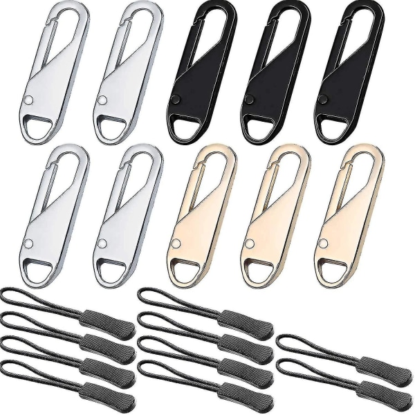 Lynlås Træk Tab Erstatning Metal Lynlås Extender Håndtag Holder 10 stk