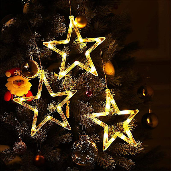 LED Christmas Decorative Lamp Snowman Santa Claus Window Star Lamp