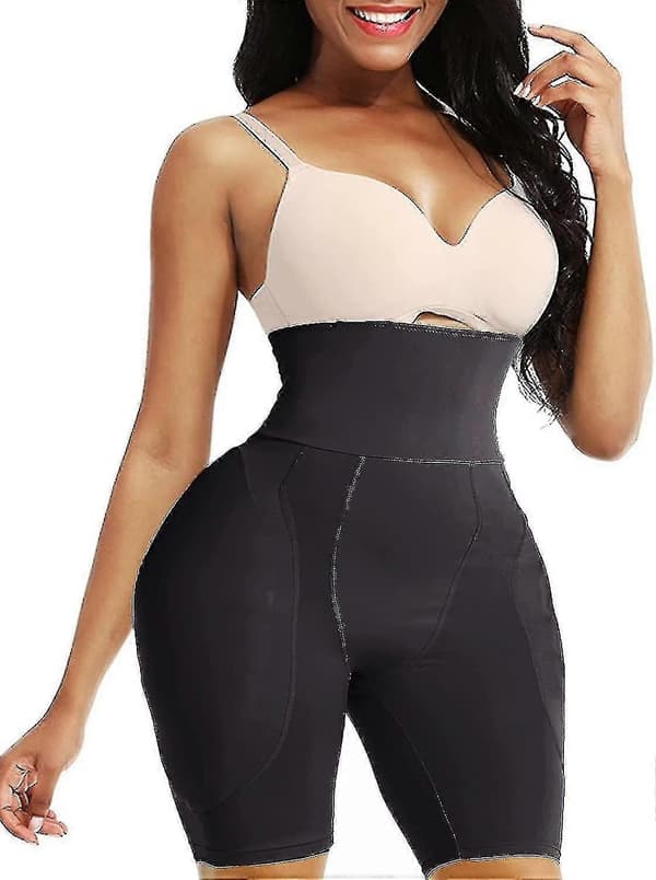 【BQ】Höftkuddar för Kvinnor Shapewear Höftförstärkare Formande Underkläder Vadderade Rumppads Höftdoppskuddar - Perfekt Black Black Medium