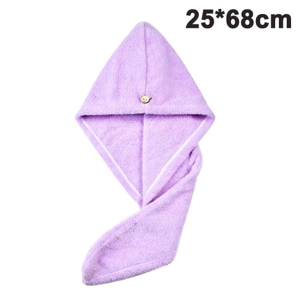 Bomuld Hårhåndklædeindpakning til kvinder og mænd-pink