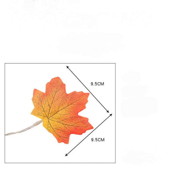 Det nye Maple Leaf Høstdekorasjonslyset 3M 20 LED