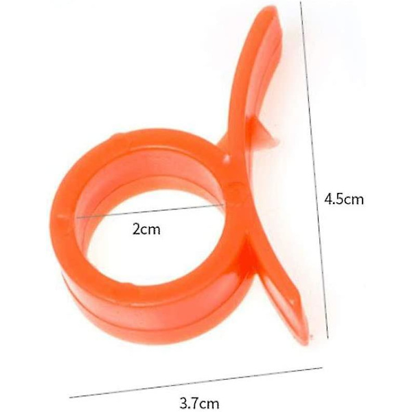 2 stykker Citrus Zester Peeler, Appelsin Peeler Citrus Remover Plast fruktkutter (oransje)
