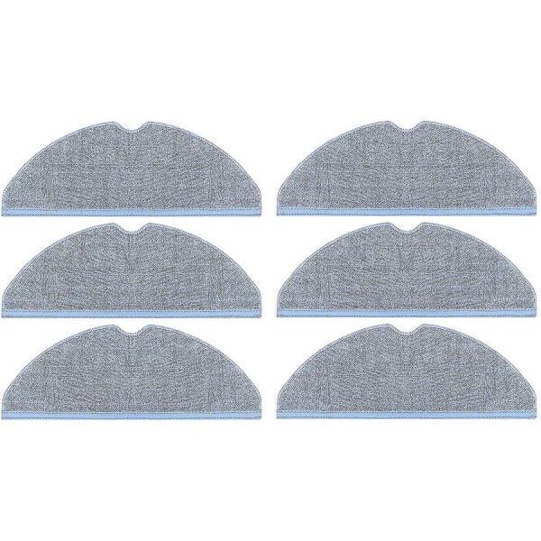 6 stk erstatning mikrofiber mopp klut rengjøringsputer for Roborock T7s T7s Plus S7 støvsuger tilbehør