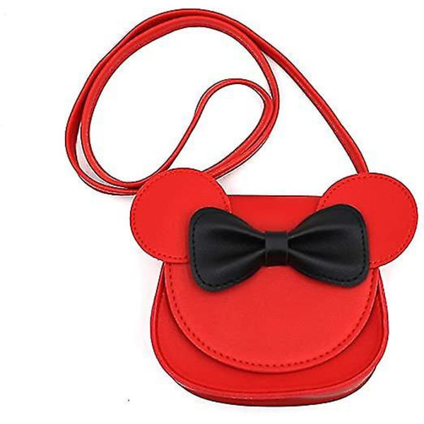 Crossbody kukkaro Olkalaukku Käsilaukku Little Girls Söpö kukkaro sarjakuvahiirikorvilla