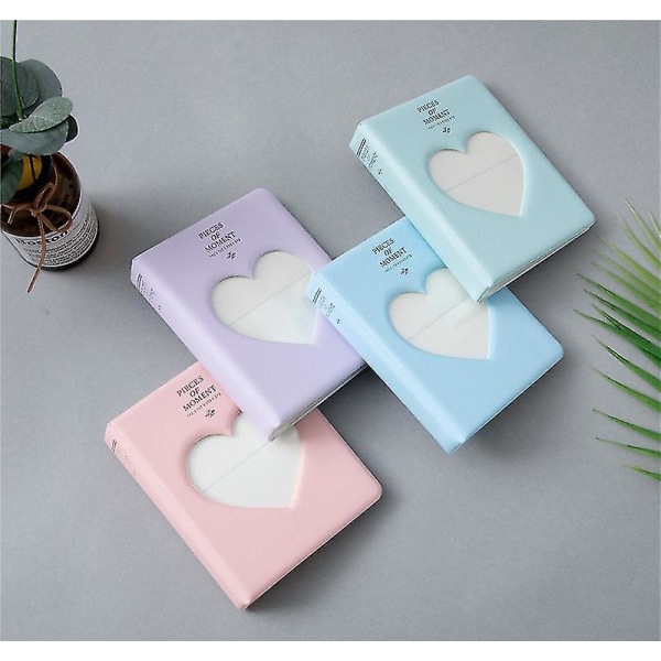 Hollow Heart Pictures Fotoalbum Multipurpose Photocard Binder Holder Card Pink